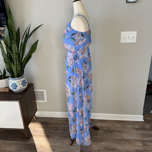 Abercrombie & Fitch Spaghetti Strap hydrangea Maxi Dress - Picture 3 of 9